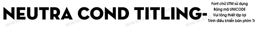 Neutra Cond Titling字体转换